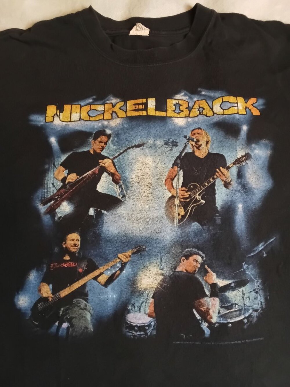 Vintage 2009 Nickelback T-Shirt Large Double Sided Tour Tee Music Band